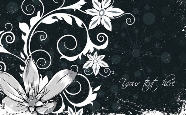 595x368 Black And White Free Vector Download