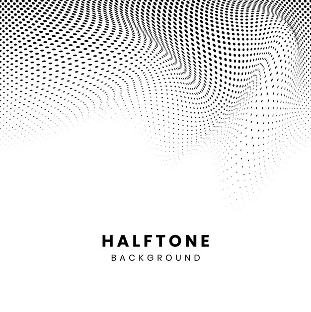626x628 Black Wavy Halftone On White Background Vector Vector Free Download