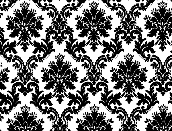 600x455 Black White Floral Background Vector Free Vectors Ui Download