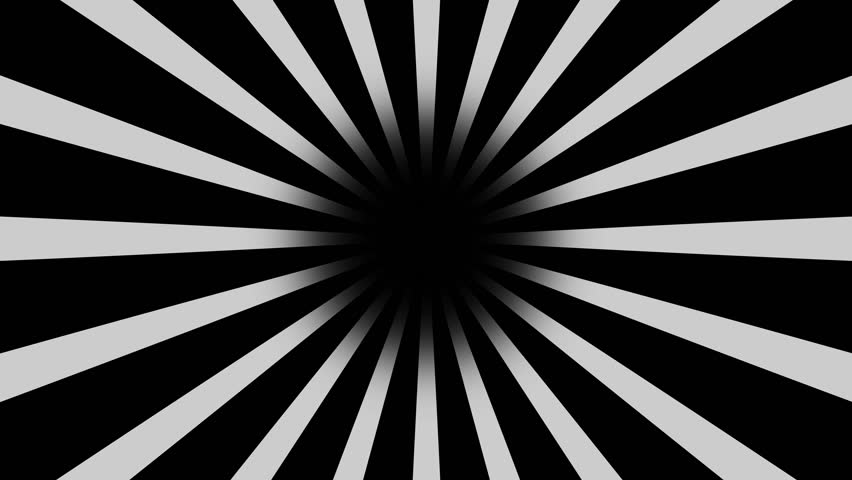 852x480 Black And White Burst Vector Stock Footage Video