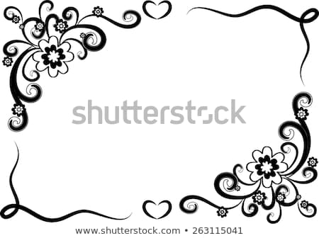 450x336 Flowers Clip Art Black And White Border Vector