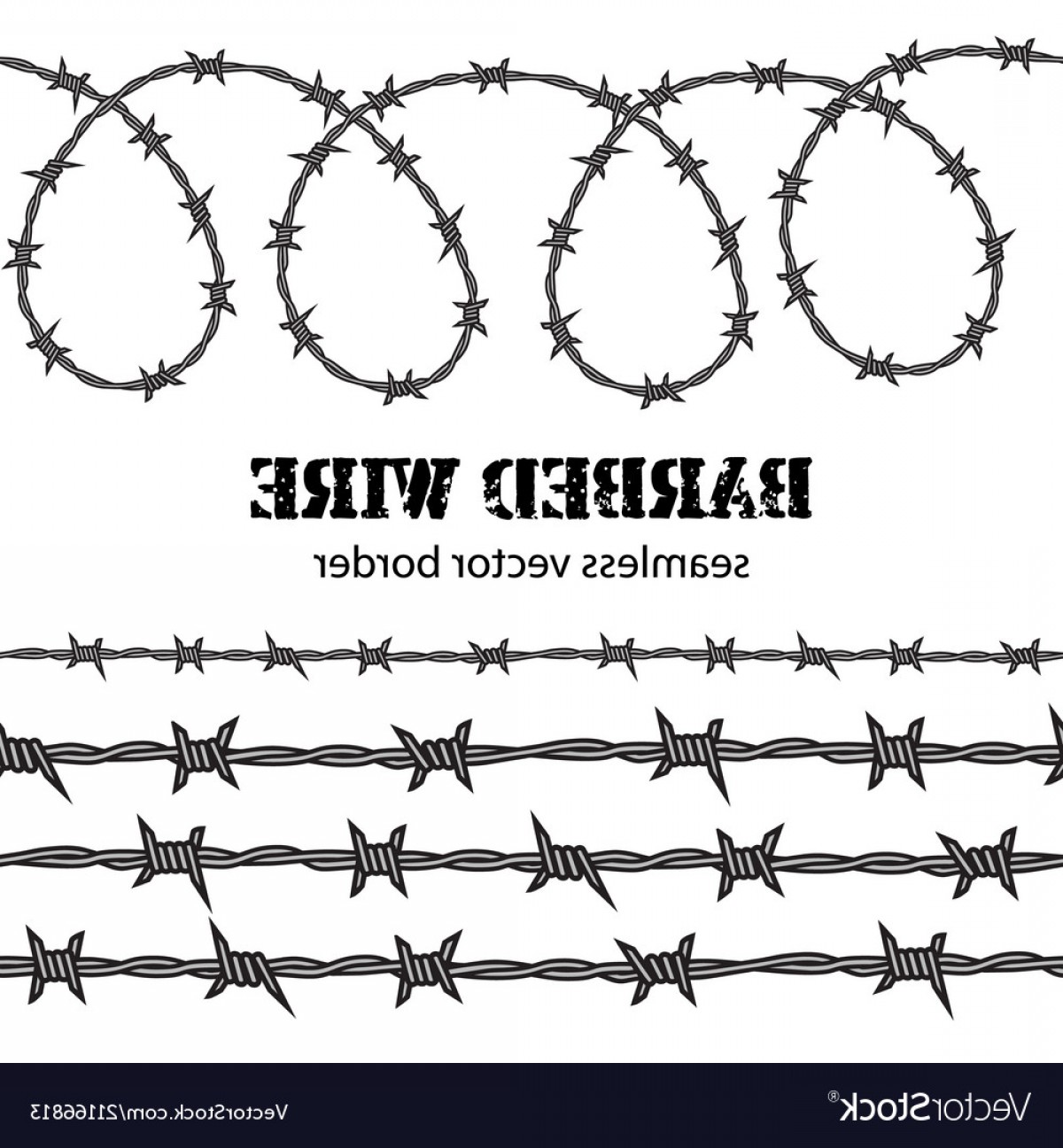 1200x1296 Barbed Wire Seamless Border Vector Cqrecords