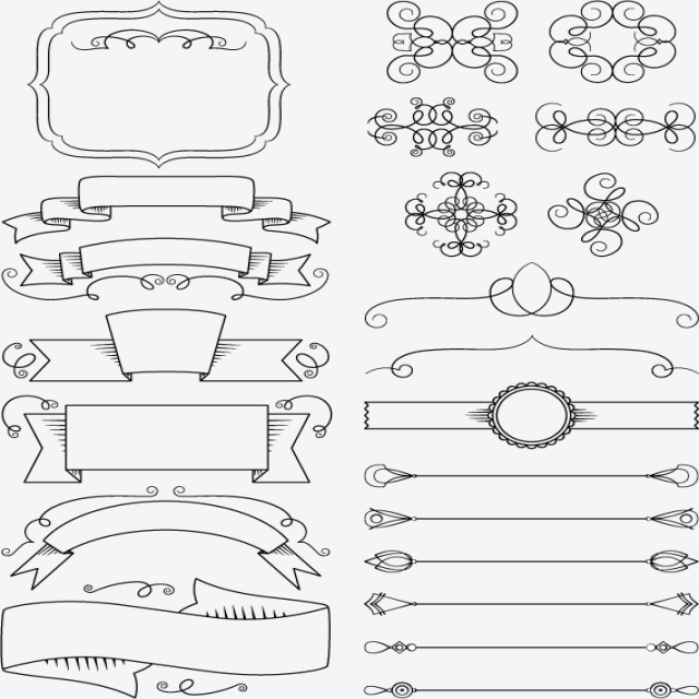 640x640 Black And White Pattern Versatile, Pattern Vector, Border Vector