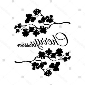 Stock Illustration Cherry Blossom Tree Silhouette White Background 300x300 Stock Illustration Cherry Blossom Tree Silhouette White Background