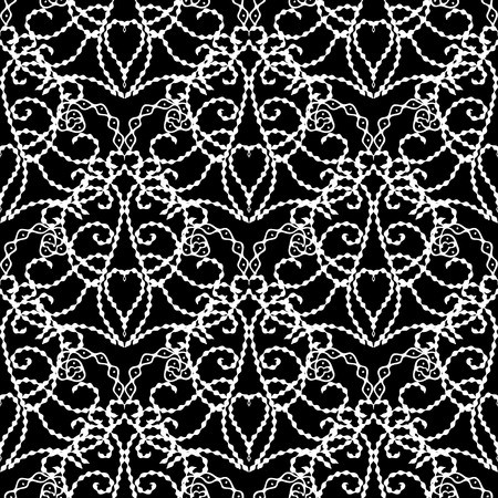 Black And White Damask Vector at Vectorified.com | Collection of Black ...