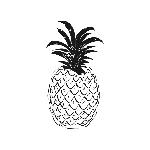 626x626 Pineapple Black Vectors, Photos And Free Download
