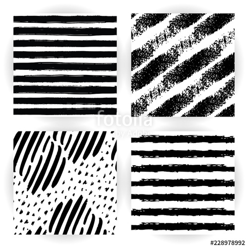 Seamless Tropical Flowers With Brush Stripe Vector Pattern 500x500 Seamless Tropical Flowers With Brush Stripe Vector Pattern