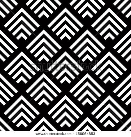 Seamless Geometric Vector Background, Simple Black And White 450x470 Seamless Geometric Vector Background, Simple Black And White