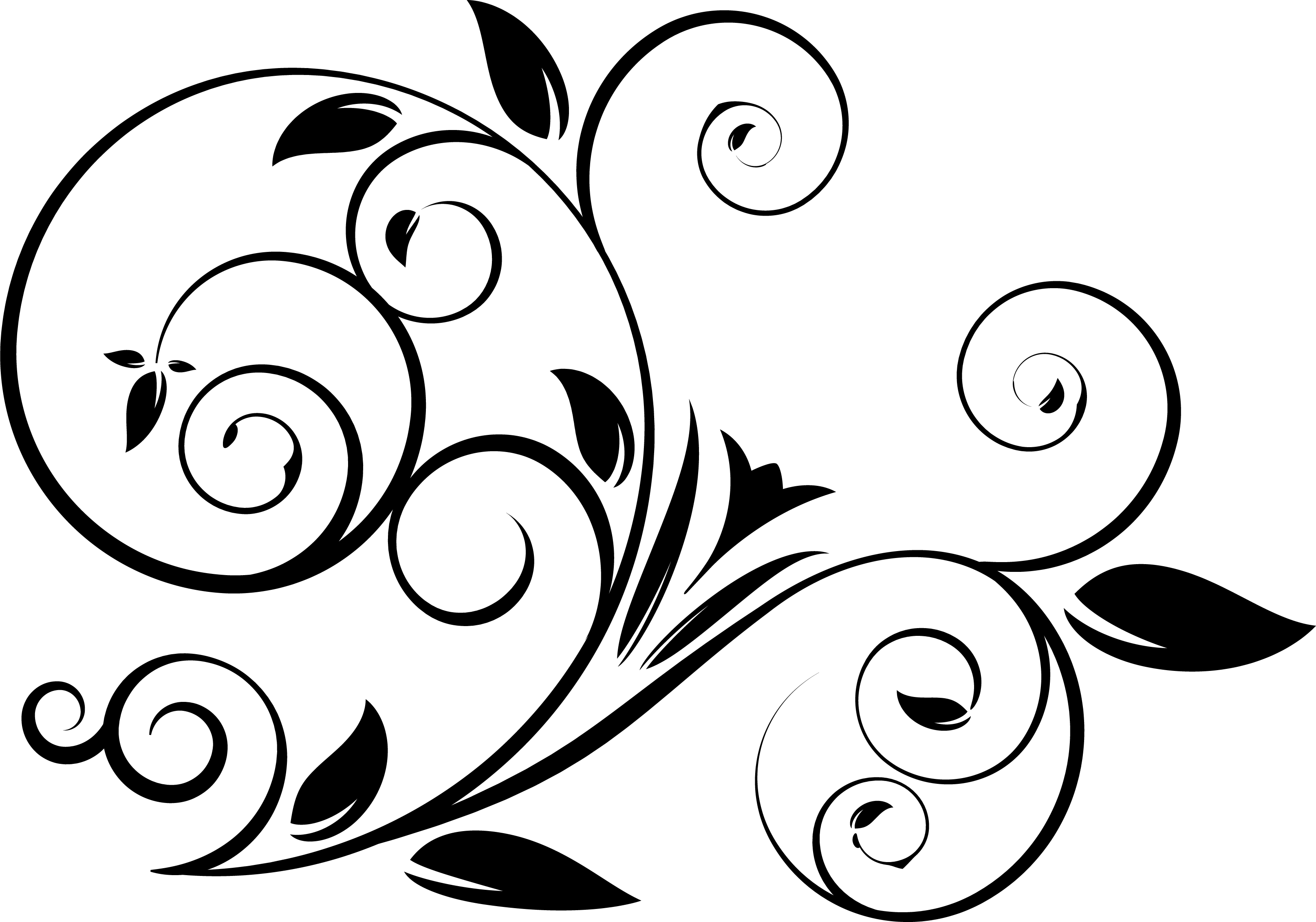 Black And White Swirl Vector at Vectorified.com | Collection of Black ...