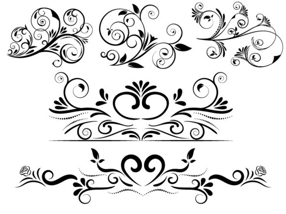 Black And White Swirl Vector at Vectorified.com | Collection of Black ...