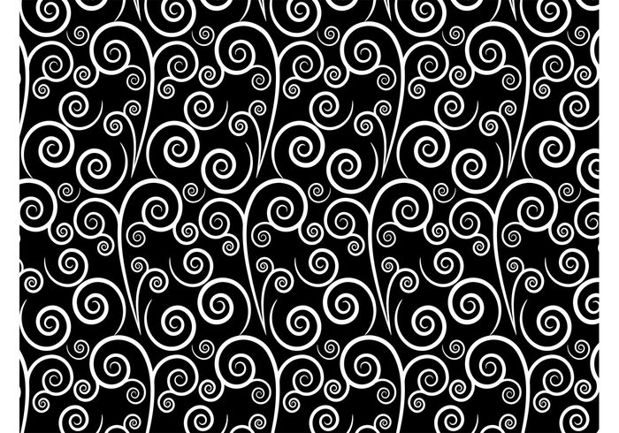 700x490 White Swirls Vector Pattern