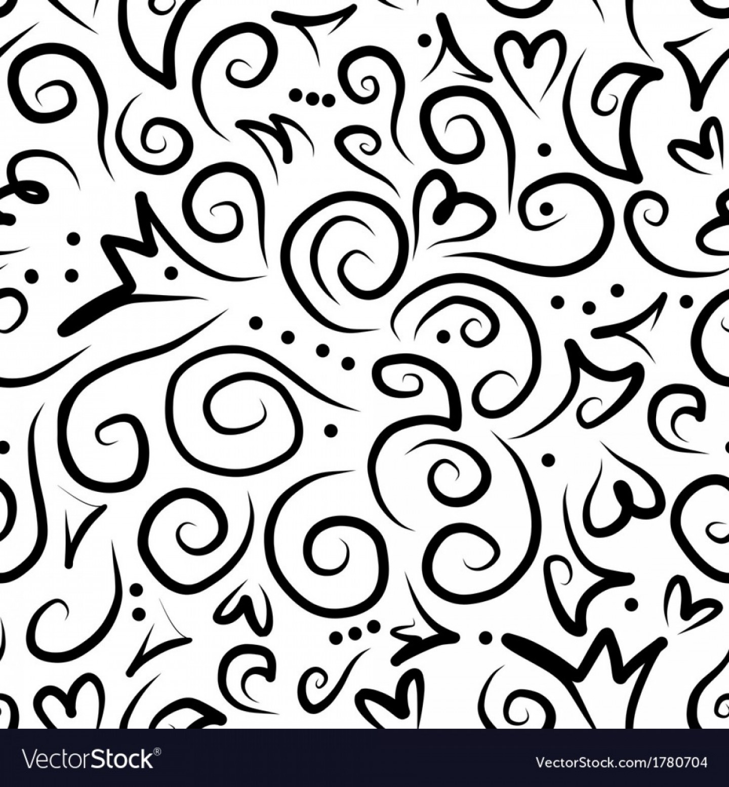Black And White Swirl Vector At Collection Of Black