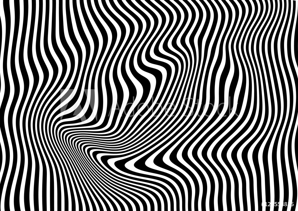 1000x707 Fotografie, Obraz Op Art Abstract Geometric Pattern Black