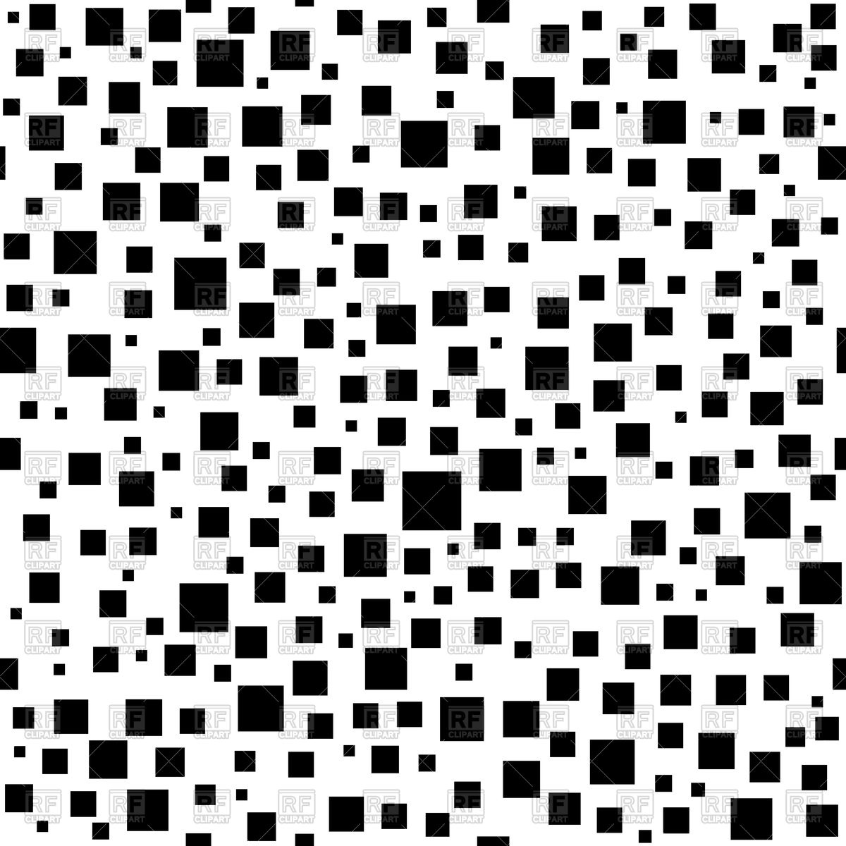 1200x1200 Seamless Background With Random Black Squares Vector Image