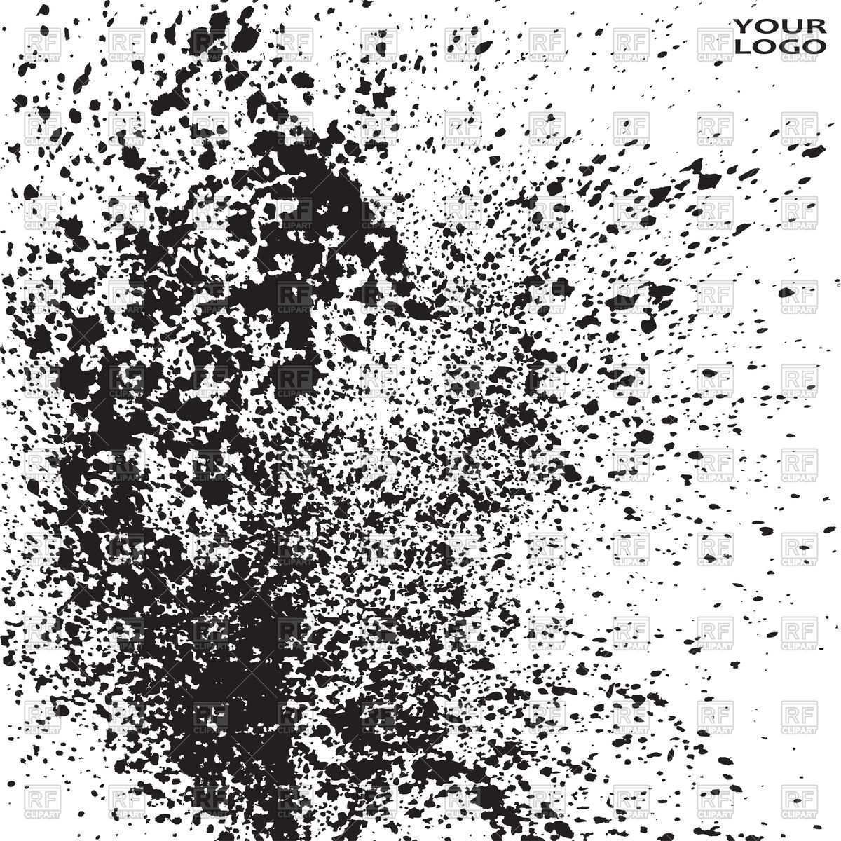 Abstract Black Ink Paint Splatter On White Background 1200x1200 Abstract Black Ink Paint Splatter On White Background
