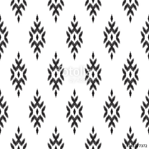 500x500 Ethnic Seamless Pattern Boho Ikat Ornament Can Be Used