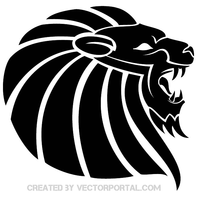 660x660 Lion Black Clipart Free Vector