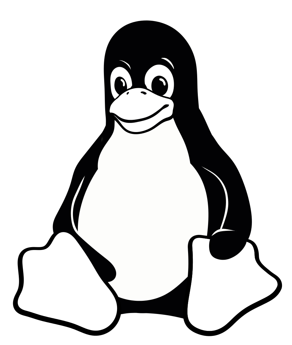 933x1100 Tux Update Black And White Vector Line Art Linuxart