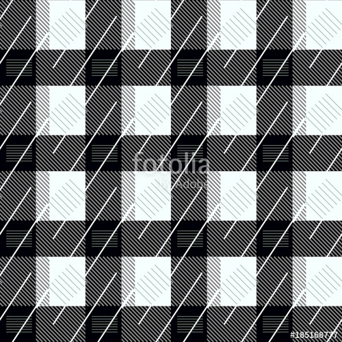 500x500 Lumberjack Seamless Black And White Vector Pattern Trendy Hipster
