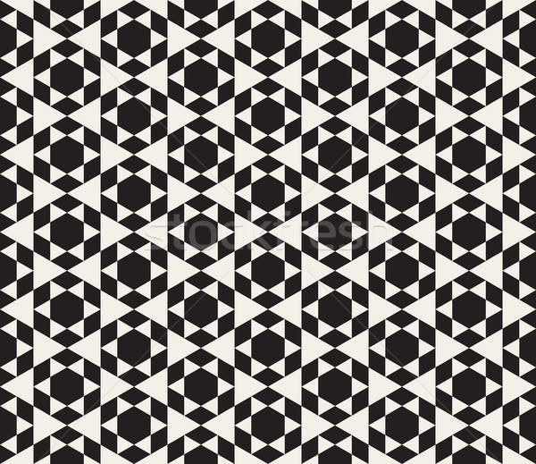 600x519 Vector Seamless Black And White Triangle Tessellation Pattern