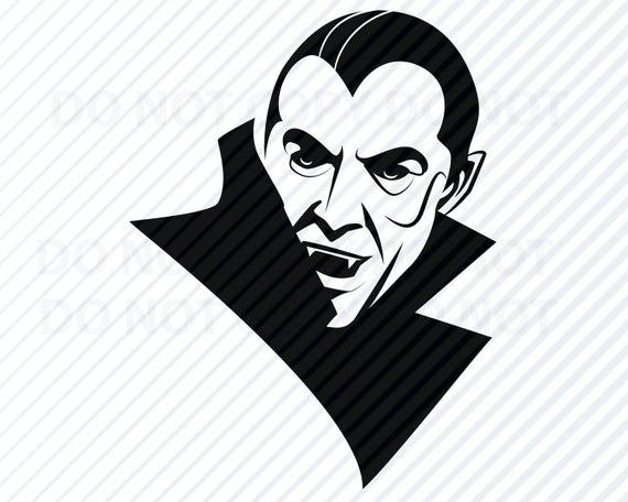 570x456 Halloween Dracula For Cricut Black White Vector Etsy