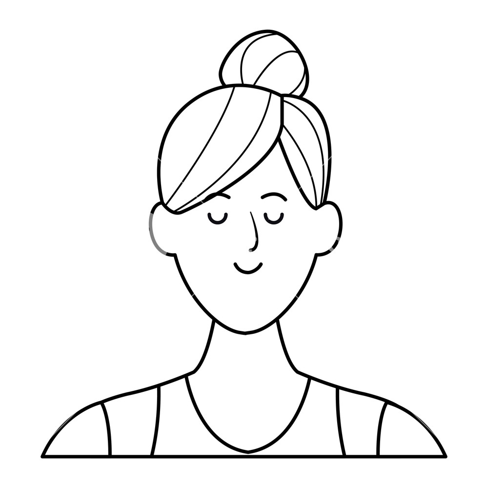 Black And White Vector Portrait at Vectorified.com | Collection of ...