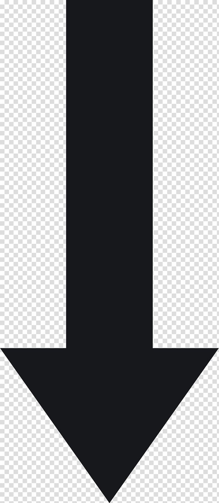 727x1671 Black Arrow Looking Down Arrow Euclidean Down Arrow