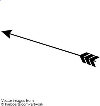 335x355 Download Black Straight Arrow Silhouette