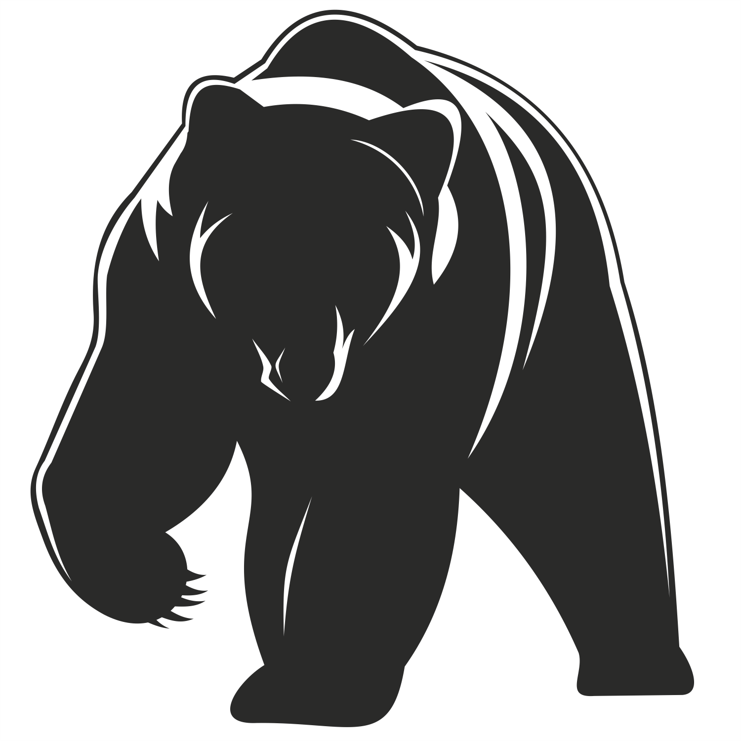 Black Bear Silhouette Vector