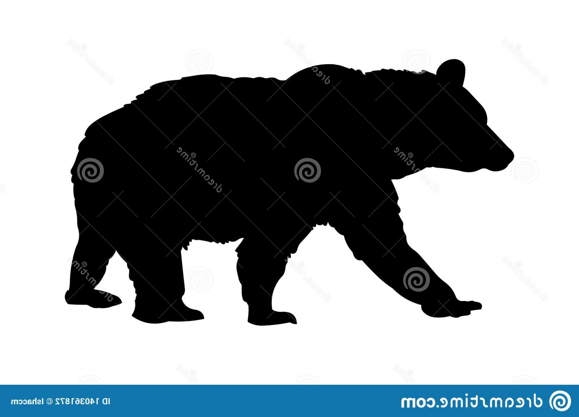 Black Bear Silhouette Vector at Vectorified.com | Collection of Black ...