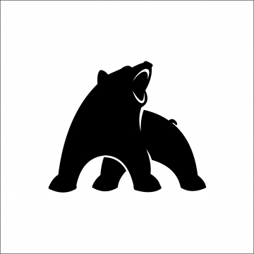 360x360 Free Download Caped Black Bear Silhouette Png Images, Bear