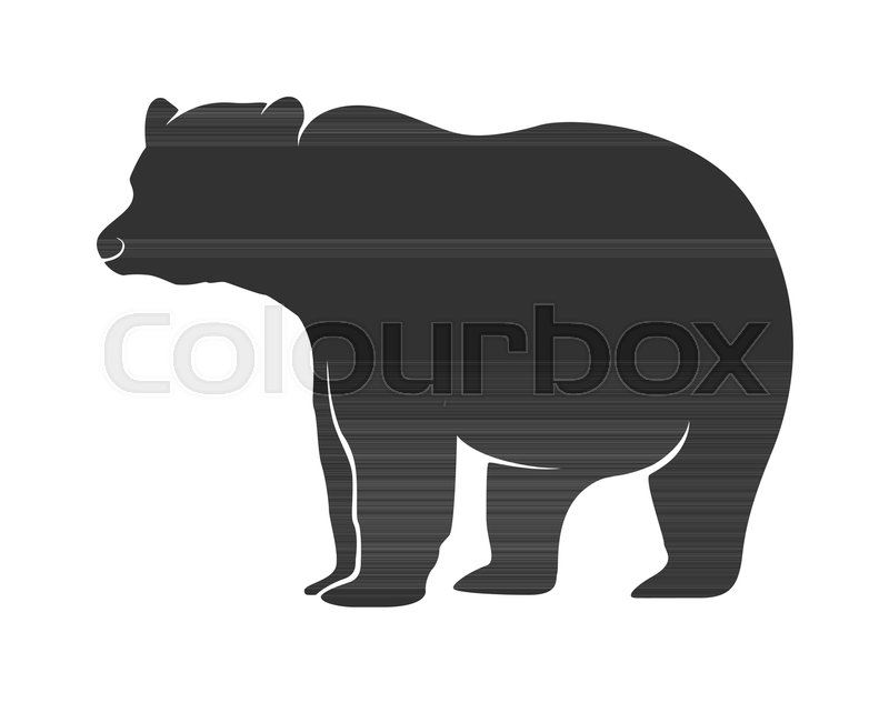 800x633 Illustration Of Polar Bear Silhouette Stock Vector Colourbox