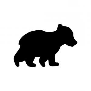 Black Bear Silhouette Vector at Vectorified.com | Collection of Black ...