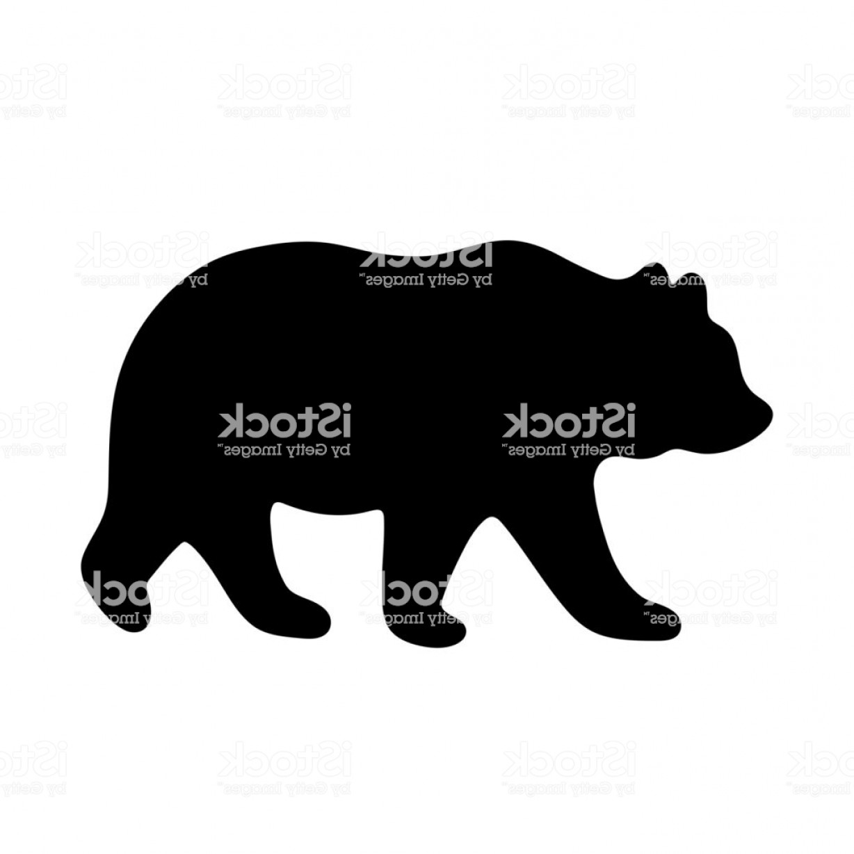 Download Black Bear Silhouette Vector at Vectorified.com ...
