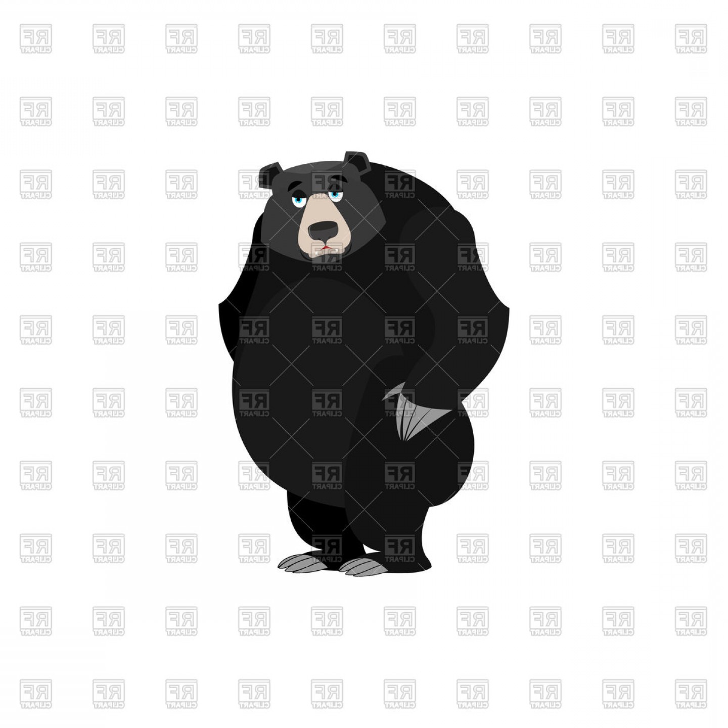 1440x1440 Black Bear Vector Catchsplace