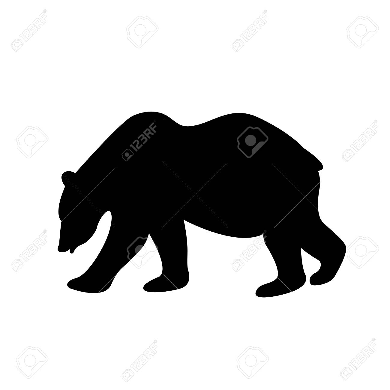 1300x1300 Collection Of 'bear Vector Silhouette' Download More Than