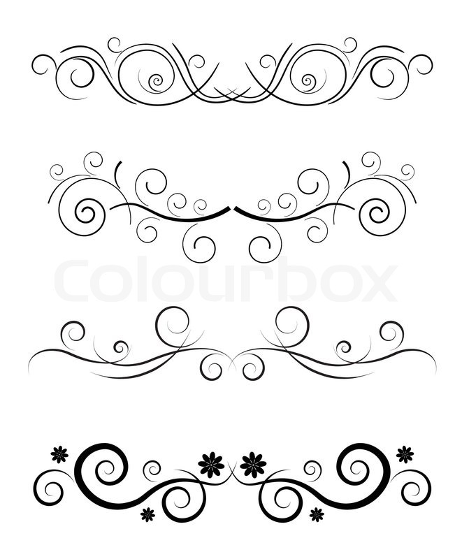 Vector Floral Black Border Template Stock Vector Colourbox 661x800 Vector Floral Black Border Template Stock Vector Colourbox
