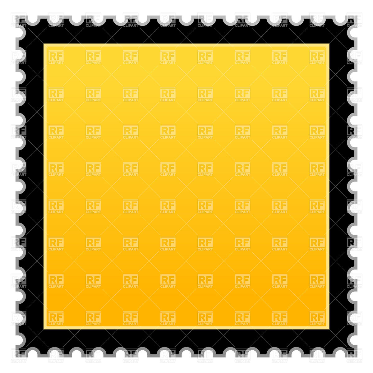 Yellow Postage Stamp With Black Border Vector Image Of Borders 1200x1200 Yellow Postage Stamp With Black Border Vector Image Of Borders