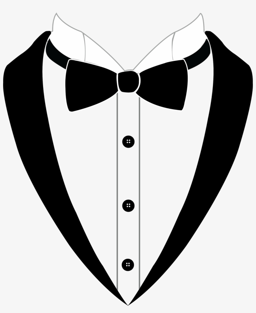 820x1002 Bow Tie Tuxedo Black