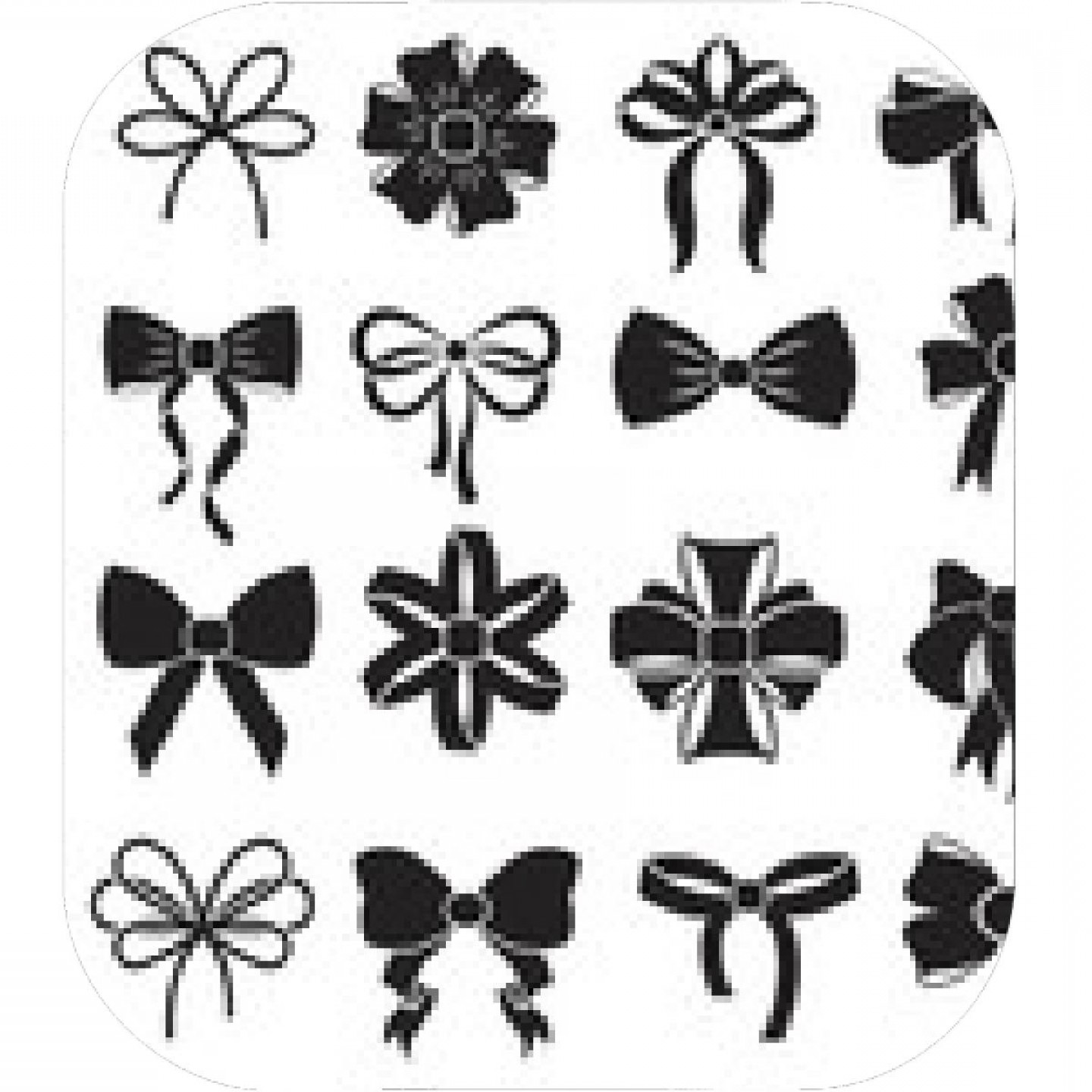1440x1440 Holiday Gift Christmas Bows Vector Set Newwaysys
