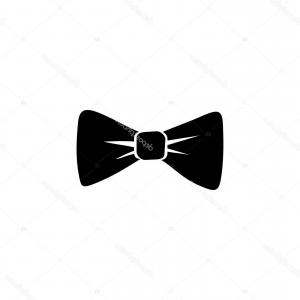 300x300 Stock Illustration Black Tie Bow Vector Template Studiogrfx