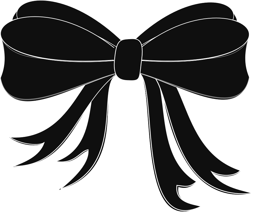 857x720 Black Ribbon Bow Png Transparent Black Ribbon Bow Images