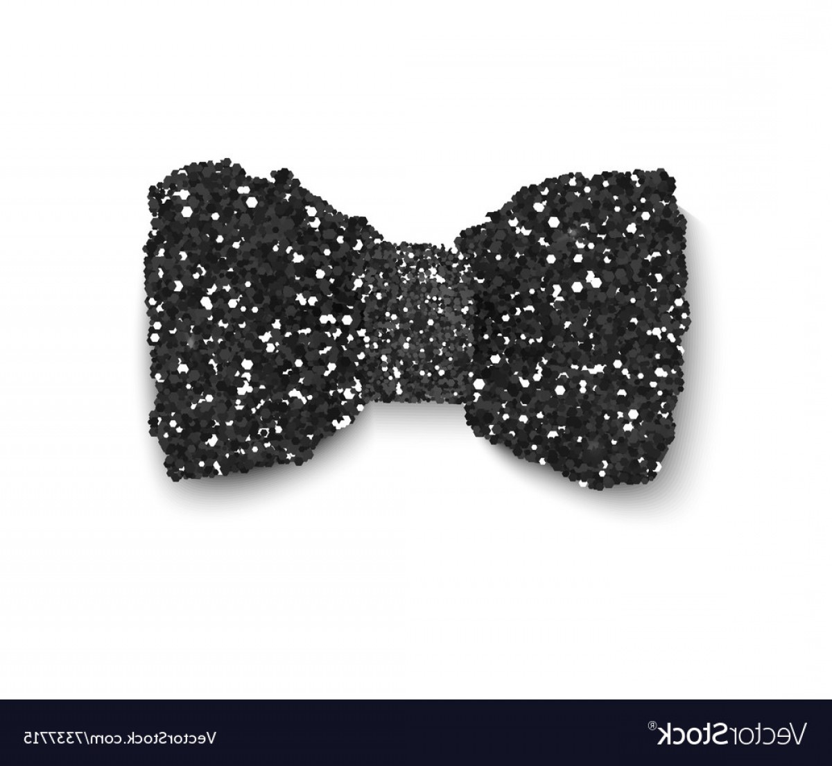 1200x1105 Black Sparkling Glitter Decorated Bow Vector Hoodamathrun