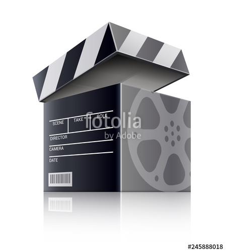 Cinematography Or Online Cinema Concept Movie Black Box As Stock 449x500 Cinematography Or Online Cinema Concept Movie Black Box As Stock
