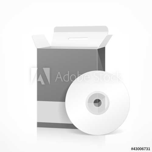 Packaging Software Black Box, Vector Illustration 500x500 Packaging Software Black Box, Vector Illustration