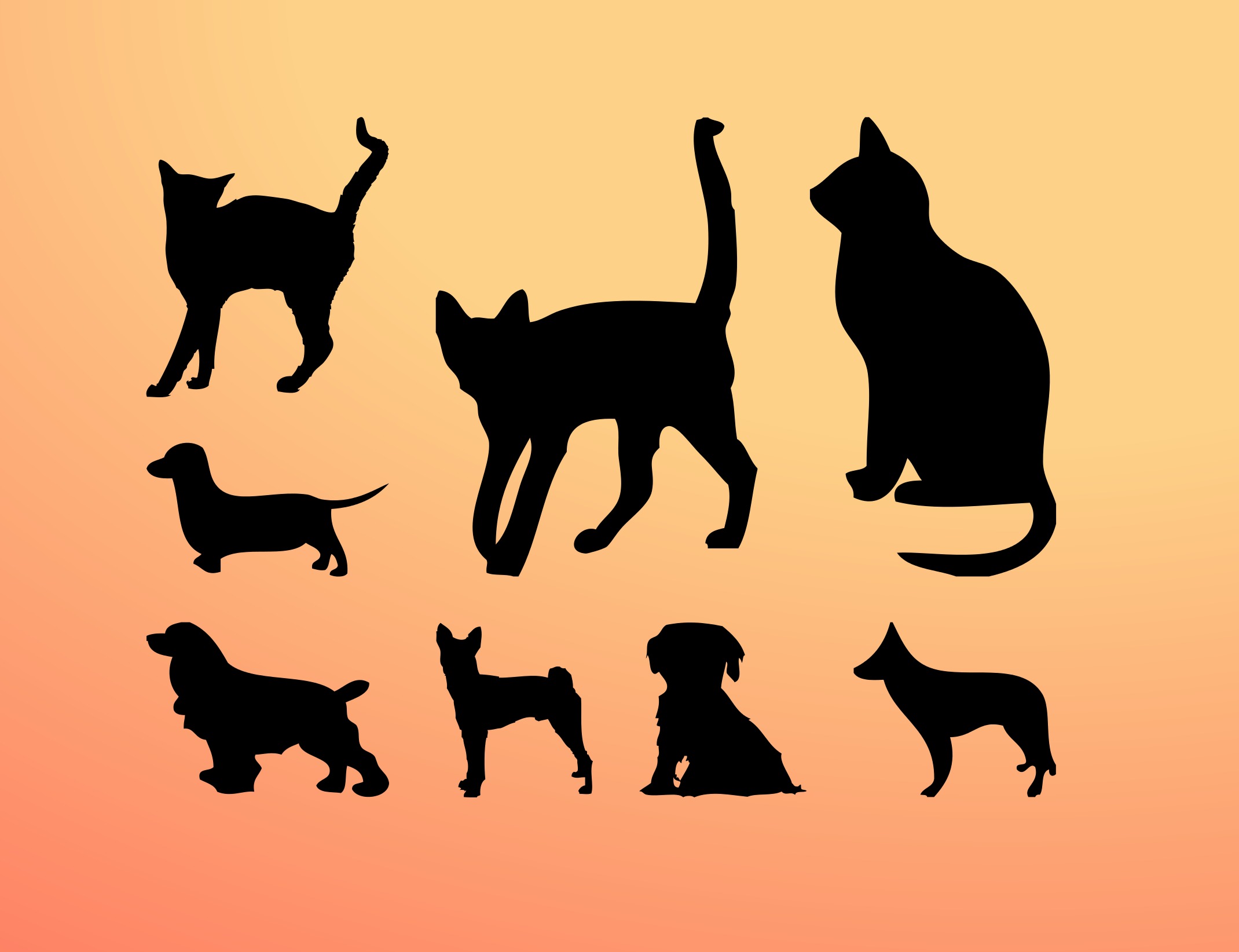 2140x1644 Cat Free Vector Art Illustrations Downloadable