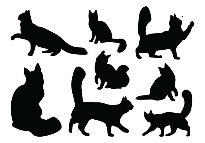 700x490 Black Cat Free Vector Art
