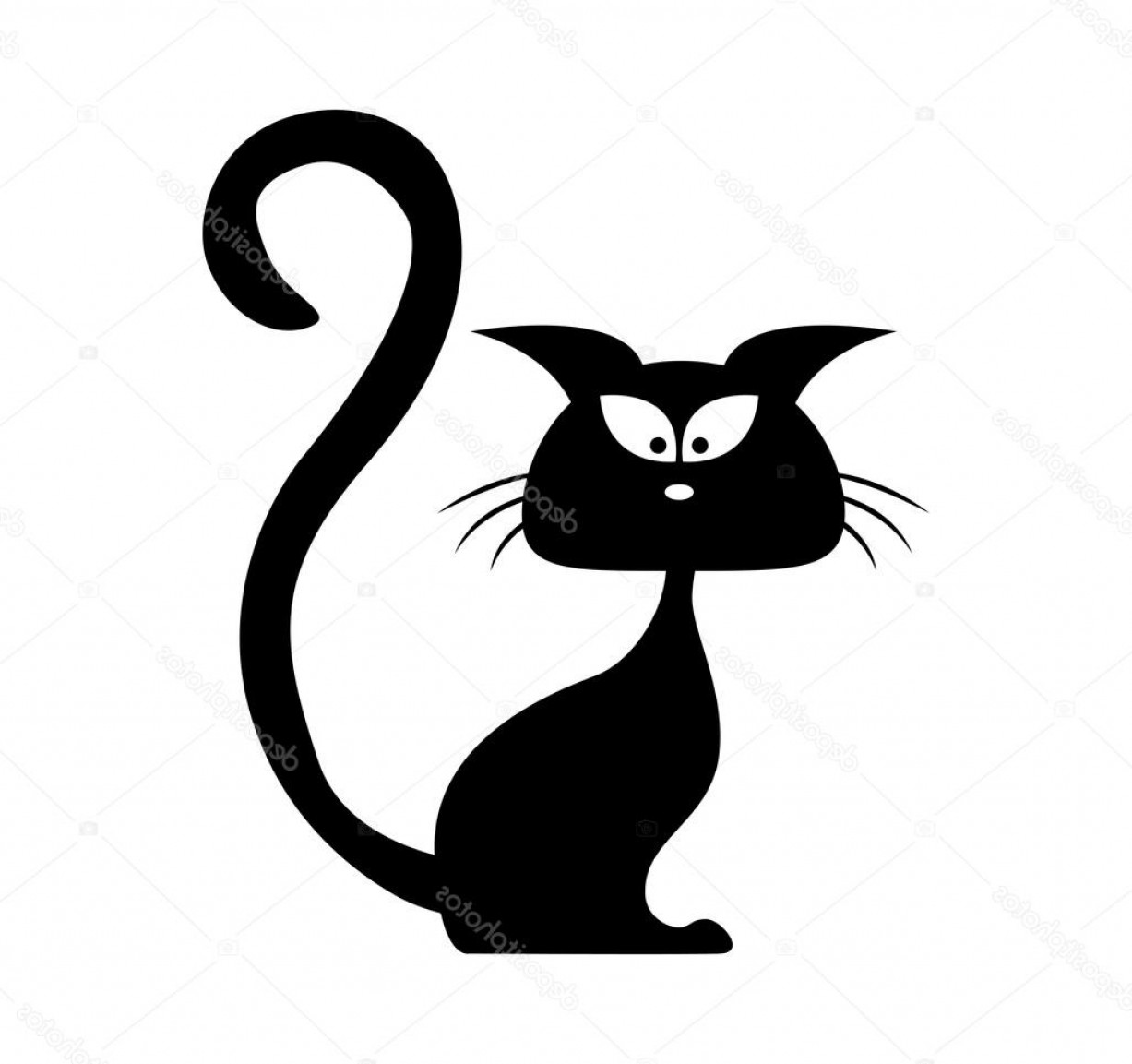 1227x1153 Stock Illustration Halloween Black Cat Vector Silhouette Soidergi