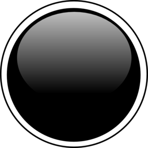 300x300 Glossy Black Circle Button Clip Art