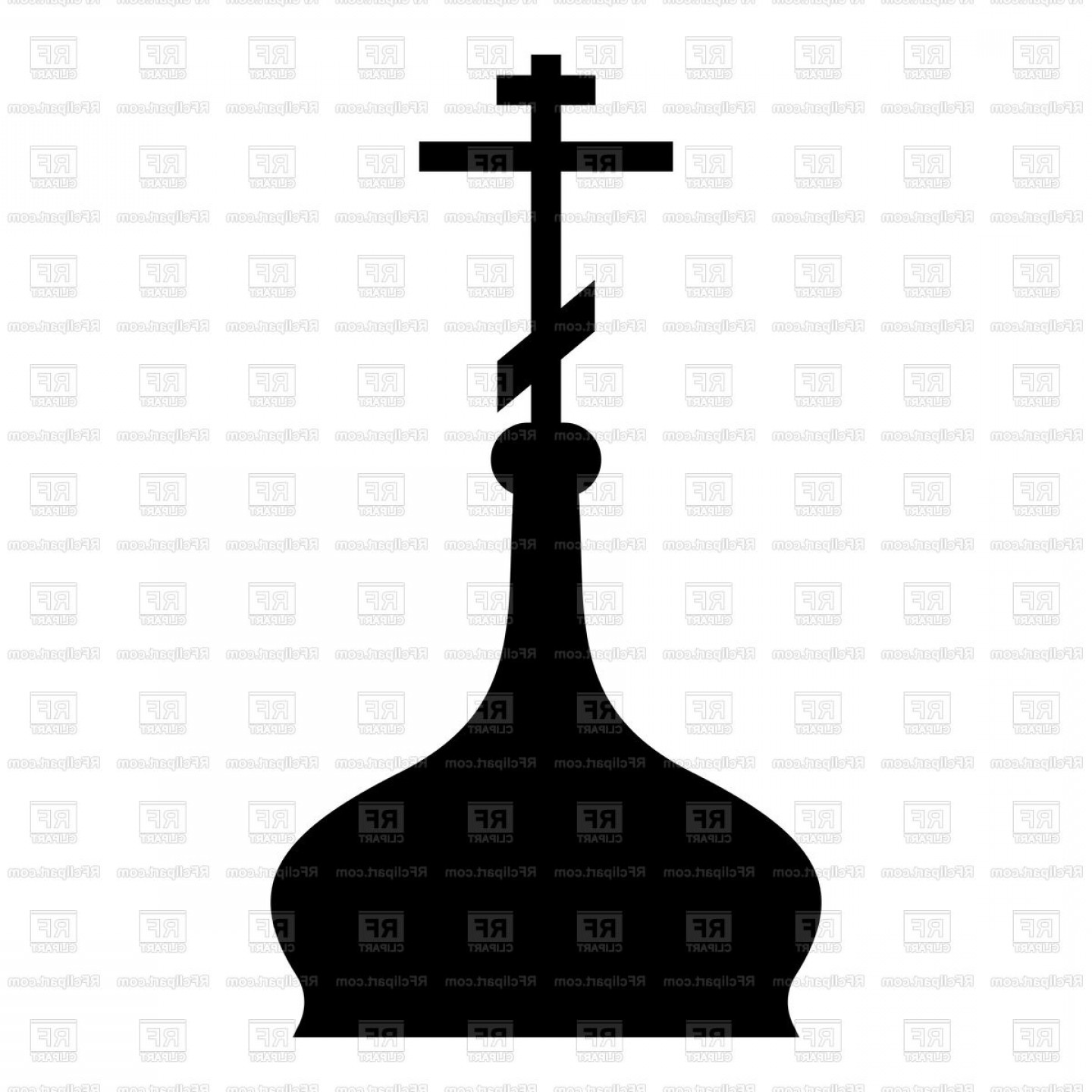 1440x1440 Cupola Of Orthodox Christian Church With Cross Vector Clipart